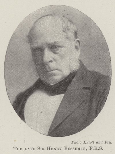 Il defunto Sir Henry Bessemer, FRS da English Photographer