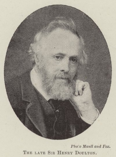 Il defunto Sir Henry Doulton da English Photographer