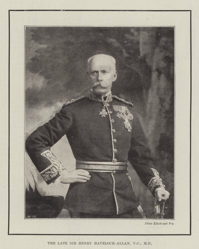 Il defunto Sir Henry Havelock-Allan, VC, MP da English Photographer