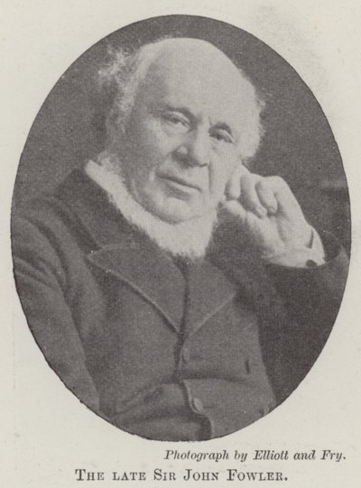 Il defunto Sir John Fowler da English Photographer