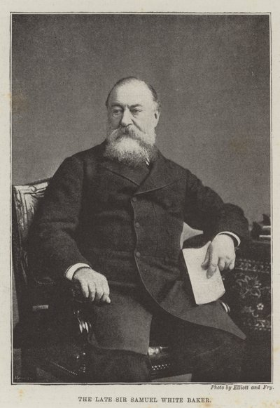 Il defunto Sir Samuel White Baker da English Photographer
