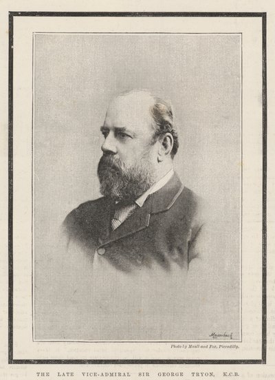 Il defunto Vice-Ammiraglio Sir George Tryon da English Photographer