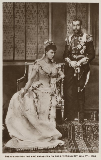 Il matrimonio del Principe George, Duca di York (poi Re Giorgio V), e della Principessa Mary di Teck (poi Regina Mary) da English Photographer