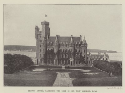 Castello di Thurso, Caithness, la Residenza di Sir John Sinclair, Barone da English Photographer