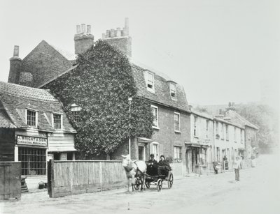 Tottenham Lane, Hornsey: facciate anteriori, c.1890 da English Photographer