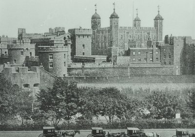 Tower Hill: vista della Torre di Londra, 1895 da English Photographer