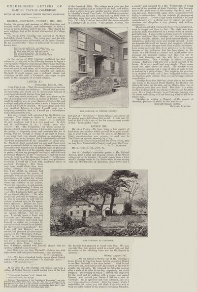 Lettere inedite di Samuel Taylor Coleridge da English Photographer