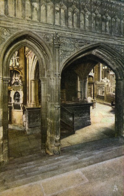 Vestibolo della Cappella di Enrico VII, Abbazia di Westminster, Londra da English Photographer