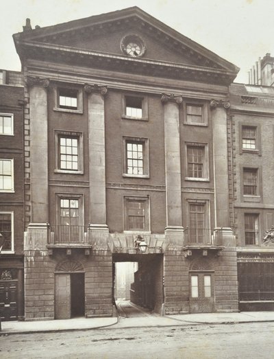 Vista della casa del cancello di Middle Temple, Londra, 1885 da English Photographer