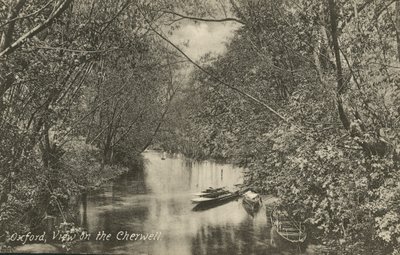 Vista sul fiume Cherwell, Oxford, Oxfordshire da English Photographer