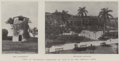 Vedute di Manzanillo, bombardate il 18 luglio dalla flotta americana da English Photographer