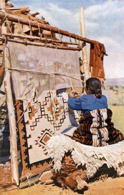 Tessitura di coperte Navaho (foto a colori) da English Photographer