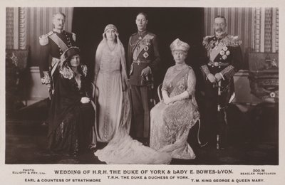 Matrimonio di S.A.R. il Duca di York e Lady E. Bowes-Lyon da English Photographer