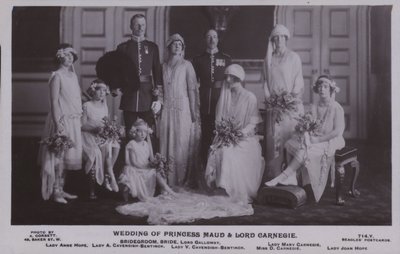 Matrimonio della Principessa Maud e Lord Carnegie da English Photographer