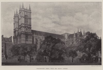 Abbazia di Westminster, dal giardino del Decano da English Photographer