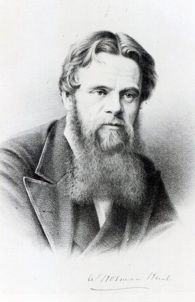 William Holman Hunt, incisione da una fotografia, c.1865 da English Photographer