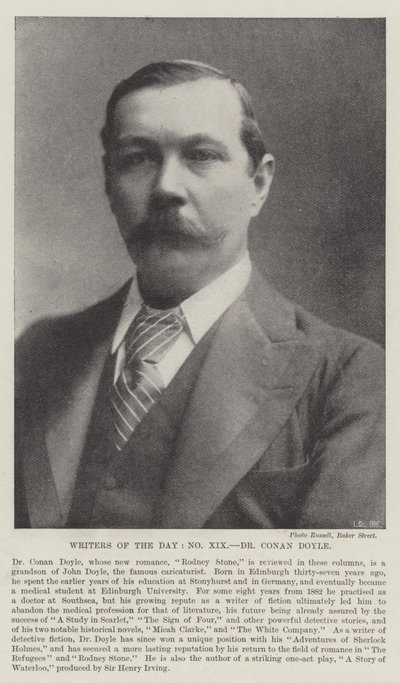 Scrittori del giorno, Dr Conan Doyle da English Photographer