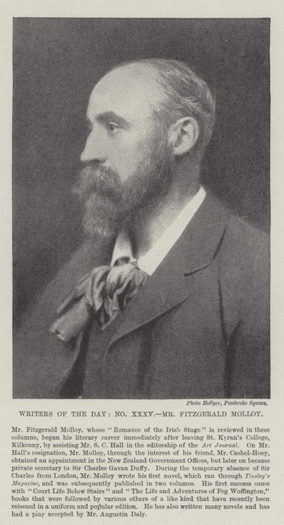 Scrittori del giorno, il signor Fitzgerald Molloy da English Photographer