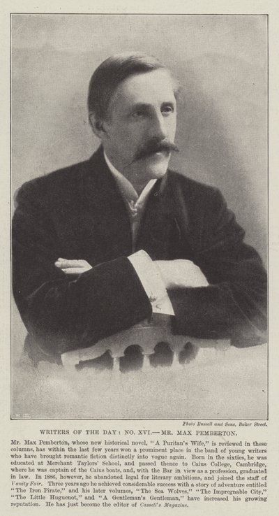 Scrittori del giorno, Mr Max Pemberton da English Photographer