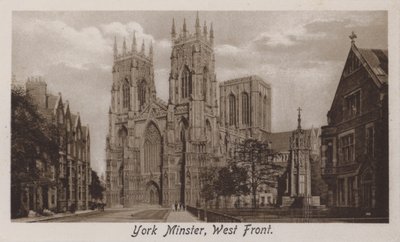 York Minster, facciata ovest (foto in b/n) da English Photographer