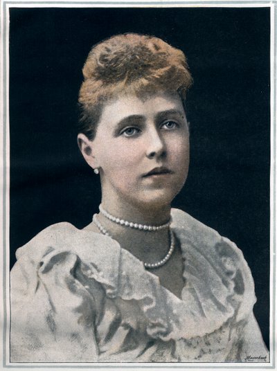Ritratto di Maria di Romania (Marie Alexandra Victoria, precedentemente Principessa Maria di Edimburgo) da English Photographer English Photographer