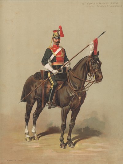 12° Lancieri del Principe di Galles, Soldato, Ordine di Revisione da English School