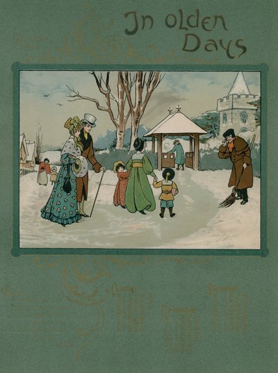 Calendario del 1905 con versi di Alfred Austin da English School