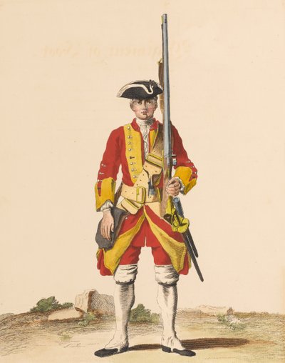 29º Reggimento di Fanteria, circa 1742 da English School