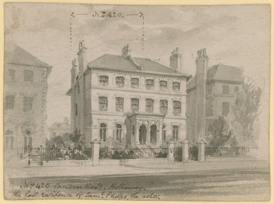 420 Camden Road, Holloway, ultima residenza di Samuel Phelps, l