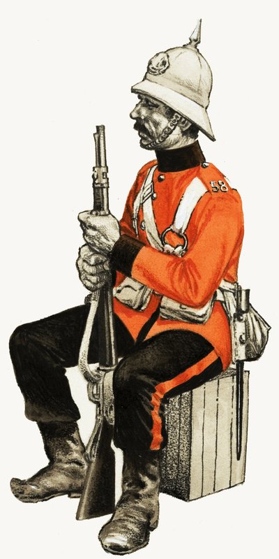 58° Reggimento di fanteria, 1880 (Rutlandshire) Privato da English School