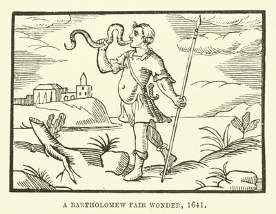 Una meraviglia della fiera di San Bartolomeo, 1641 da English School