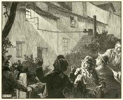Una luce brillante proveniva dalla finestra del cottage da English School