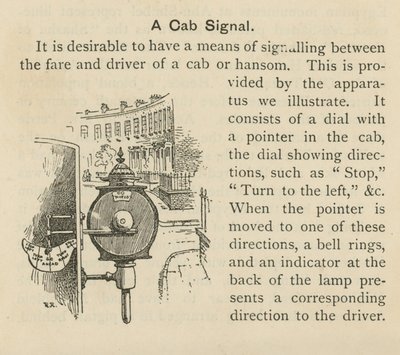 Un segnale per il taxi da English School