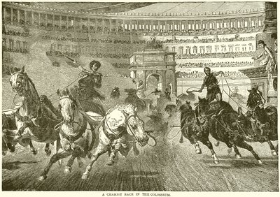 Una corsa di carri nel Colosseo da English School