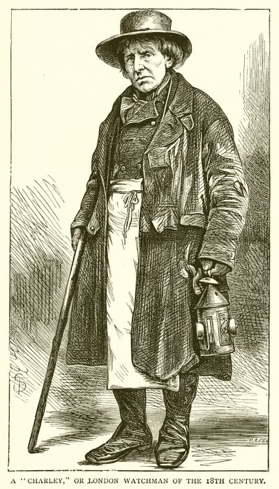 Un Charley, o Guardiano di Londra del XVIII secolo da English School