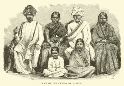 Una famiglia cristiana di indù da English School