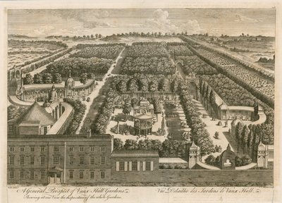 Una Vista Generale dei Giardini di Vauxhall da English School