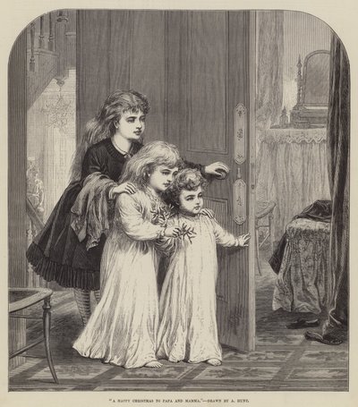 Un felice Natale a papà e mamma (incisione) da English School