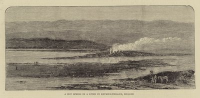 Una sorgente calda in un fiume a Reykholtsdalur, Islanda da English School
