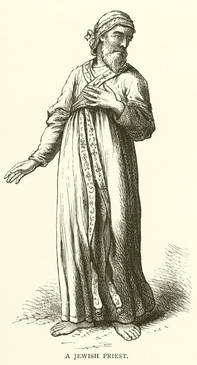 Un Sacerdote Ebreo (incisione) da English School