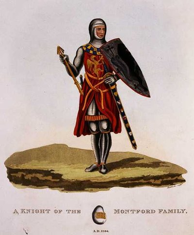 Un cavaliere della famiglia Montford da English School