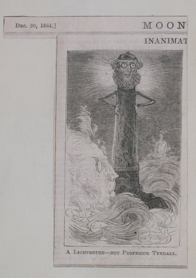 Un faro - non il Professor Tyndall, da Moonshine, pubblicato il 20 dicembre 1884 da English School