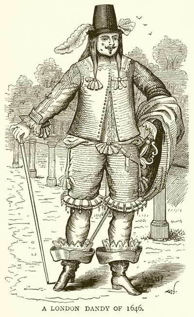 Un Dandy di Londra del 1646 da English School