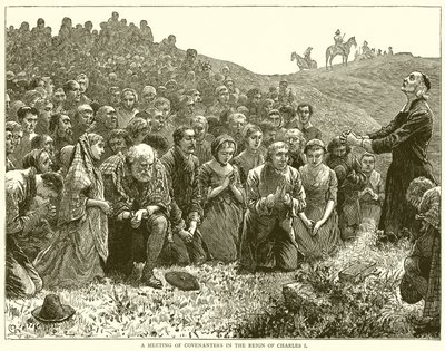 Un incontro di Covenanters durante il regno di Carlo I da English School