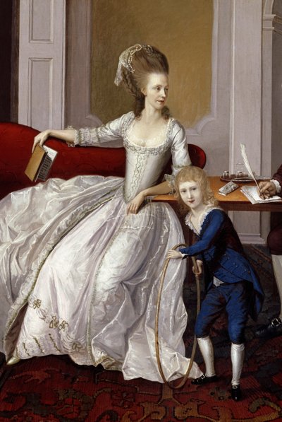 Una madre e un bambino, c.1780 da English School