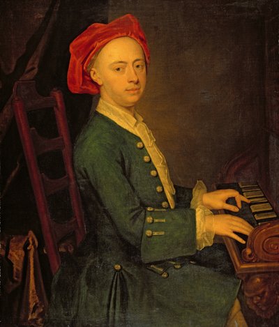 Un musicista, c.1700-50 da English School