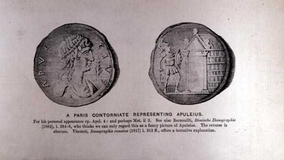 Un Contorniato di Parigi che Rappresenta Apuleio (c.124-170 d.C.) da English School