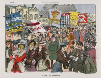 Una processione a Park Lane da English School
