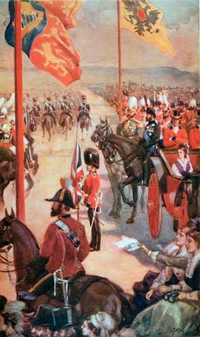 Una rassegna ad Aldershot, maggio 1874 da English School