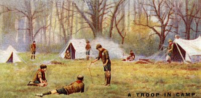 Una Truppa Scout in Campo, 1929 da English School